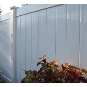 China White PVC Privacy Fence Panel 6Hx8W Easy Installation wholesale