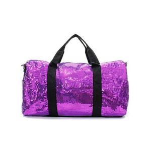 China Beautiful Silver Sequin Tote Bag , Sequin Duffle Bag For Lady OEM / ODM Available supplier