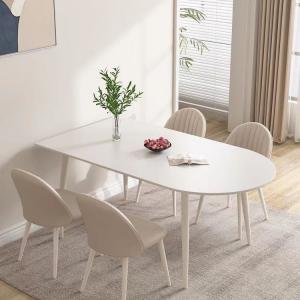 Customized Size 8 Seater Dining Table Set With Aluninum Table Base
