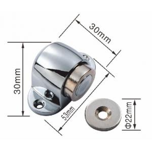 China Zinc Alloy Interior Magnetic Door Stop Floor Mounted Magnetic Door Holder supplier