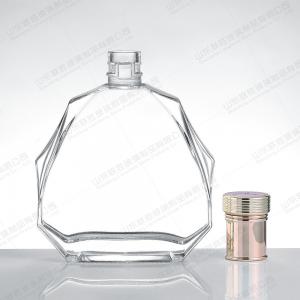 Custom Size Accepted Glass Bottles for Vodka XO Whisky Brandy Shape in 350ml 550ml 750ml