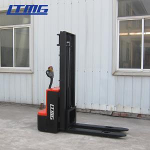 Narrow Legs Electric Pallet Truck Stacker , 1200kg Pedestrian Pallet Stacker