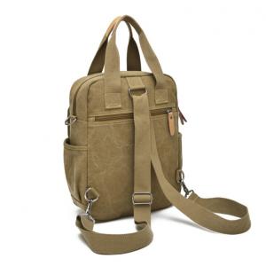 China Fashionable Leather Mens Canvas Shoulder Bags Vegan Lightweight supplier