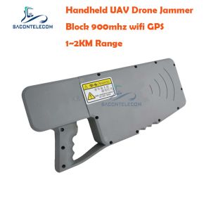 China 1200m GSM 900mhz UAV Drone Jammer Wifi GPS Commande manuelle de poche supplier