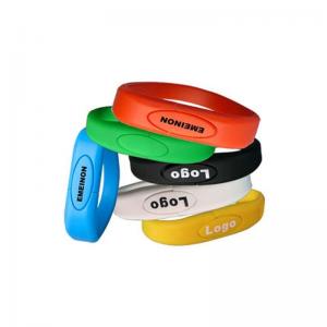 China 4GB Colorful Wristband USB Flash Drive, Silicone Wristband USB Flash Memory Stick supplier