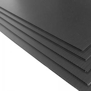 Black 4mm Corrugated Plastic Cover 2000x1000 Correx Protection Sheets