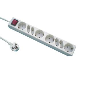 European 6 Gang Electric Extension Socket 3 Way Socket with Customized Functions