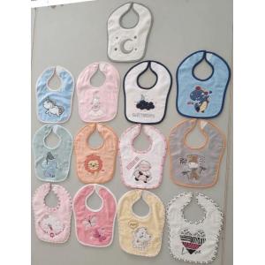 100% cotton two-layer customized designs soft baby boy and girl bibs