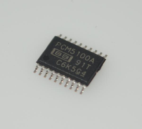 PCM5100APWR DAC stéréo 32 bits 384 kHz avancé 112 dB SNR, <0,001 % THD+N Filtre passe-bas intégré Sortie 2 VRMS Faible gigue Alimentation unique (2,7-5,5 V) TSSOP-16 minuscule pour audio Hi-Fi portable