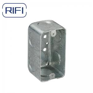 China 2x4 Square Steel Box One Gang Two Gang Electrical Conduit Fittings Outlet Box supplier