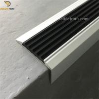 China Black Matt Satin Stair Nosing Tile Trim L Shape 0.8m 0.9m Length on sale