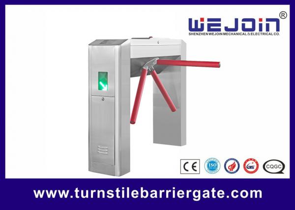 RFID Card Pedestrian Barrier Turnstile Gate Automatic With Traffic Light