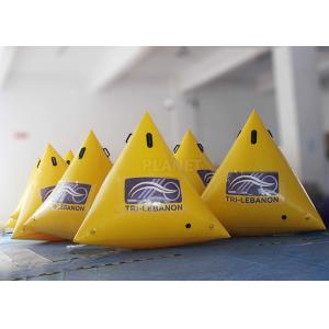 China Customized Inflatable Race Buoys Green / Yellow / Blue 0.6 Mm PVC Tarpaulin supplier