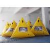 Customized Inflatable Race Buoys Green / Yellow / Blue 0.6 Mm PVC Tarpaulin