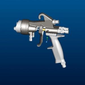 China 1.4mm Nozzle Dual Head SS High Pressure Spray Gun supplier