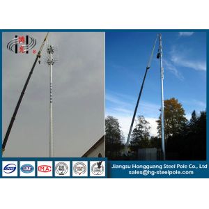 China Mastro alto de serviço público de aço Pólos da indústria da telecomunicação com flange interna 25m supplier
