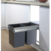 China Durable Kitchen Cabinet Accessories Pull - Out Assembly Waste Bin For Storage on sale