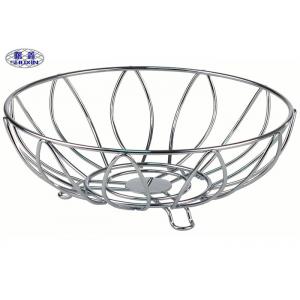 China Food Grade Modern Fruit Holder / Basket / Bowl Stainless Steel Round Shape supplier
