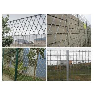 Wholesale hot dipped galvanized steel Razor blade fence anti climb barbed welded wire mesh fence welded razor wire mesh