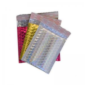 China Air Bubble Padded Holographic Mailers Bulk Bag For Shipping Packaging supplier