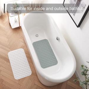 China Sturdy Washable Silicone Non Slip Bath Mat For Bathroom Rectangular shape supplier