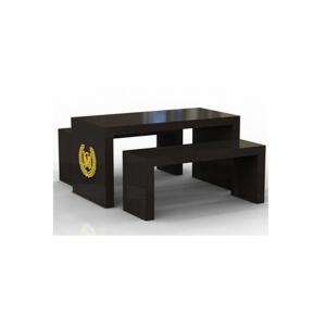 China Wooden Black Nesting Display Tables Light Duty High Grade For Garment Mall wholesale