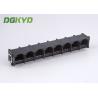 90 degrees 1x8 right angle RJ45 Female Jack 8 ports network switch connectors