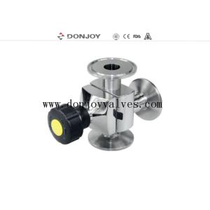 China EPDM Manual Diaphragm Valve L Type With No Dead Leg supplier