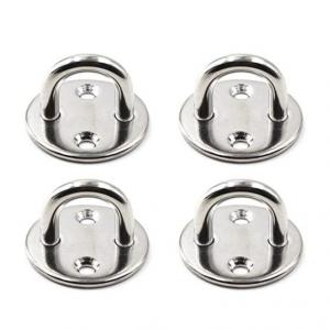 China Galvanized Stainless Steel Round Eye Plate for Door Clasp and Wall Mount Hanging in Marine/Industry supplier