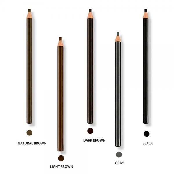 18.5cm Waterproof Eyebrow Pencil Multiple Color Rendering Long Lasting