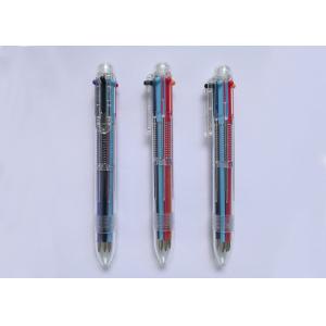 6 Color transparent plastic gel ink pen with customized logo or silk printing for promotion