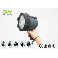 China Cree Battery Operated Handheld Spotlight , Waterproof Spotlight AC Charger on sale