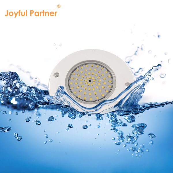 Luzes de piscina submarina DC12V 10W IP68 totalmente plástico RGB 100% control sincrónico