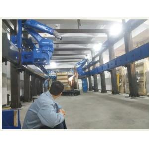 Automatic Steel Robot Rail System For Flame Plating Long Working Life