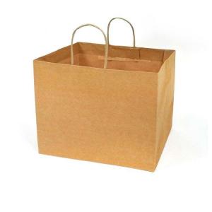 Recyclable Kraft Paper Bag Kraft Lunch Bags With Twisted Handles