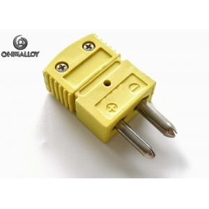 Thermocouple Type K Middle Size Connector Round Chromel Alumel Pin Thermometer Plug ANSI