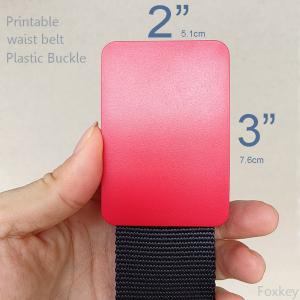 Adjustable 2 Inch Nylon Duty Belt With Plastic Buckle Advertising Print Logo