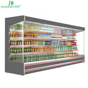 China Supermarket Open Front Display Fridge For Vegetable / Fruit / Drink supplier