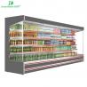 China Supermarket Open Front Display Fridge For Vegetable / Fruit / Drink wholesale