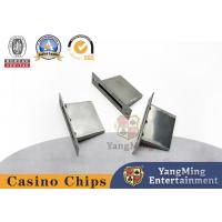 China Black Jack Baccarat Table Customized Gold Silver Metal Cash Box Tip Box Coin Slot on sale