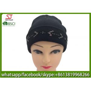 Chinese manufactuer beanie circular needles beanie winter knitting hat pattern 70g 20*22cm 100%Acrylic keep warm