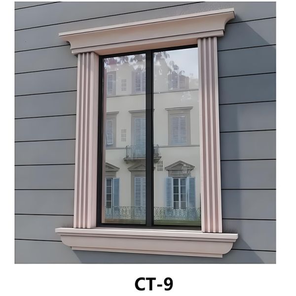 別荘用建築スタッコフォーム窓トリムポリスチレンフォーム高密度