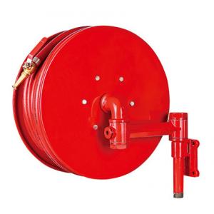 China Red Fire Hose Reel And Cabinet Automatic / Manual Swinging Fire Water Hose supplier