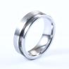 Engravable Channel Setting Flat Tungsten Carbide Blank Ring 8mm For Inlay Matte Finished Offset Groove Other Pearl Type