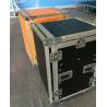 China Colorful 18U Standard Rack Flight Case With 2 Pcs Of Stand And Top Table wholesale