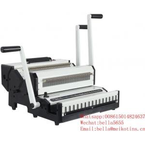 China Nanbo Manual 25 Sheets Double Loop Wire Binding Machine supplier