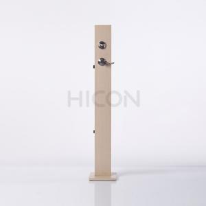 China Custom Wooden Display Racks Freestanding Door Lock Display Stand supplier