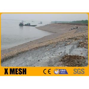 Double Twisted Gabion Wire Mesh Panels Heavy Zinc Coating Erosion Control