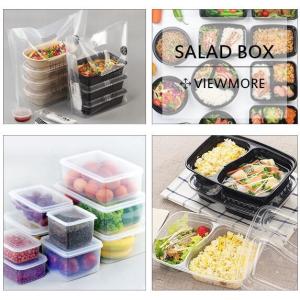 China Factory custom PET PP PS plastic salad box salad bowl and container boxes,PET Disposable Transparent Eco-friendly Plasti wholesale