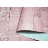 Pink Washable Self Adhesive Brick Wallpaper Environmental Dustproof